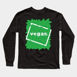 Vegan Plant Based Gift Vegetarian Healthy Women Men Boys Girls Funny Gift Long Sleeve T-Shirt